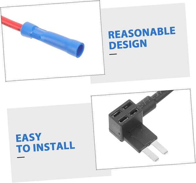 Kit de 6 fusibles adaptadores para circuitos automotrices miniatura 9