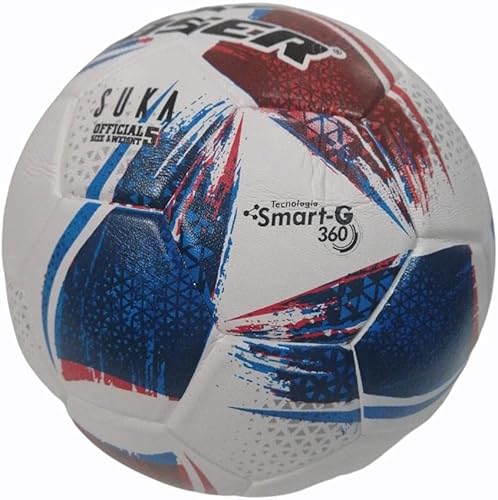 Miniatura 3 de Gaser Balón de fútbol Suka Azul Verde #5 (azul y rojo, 5)