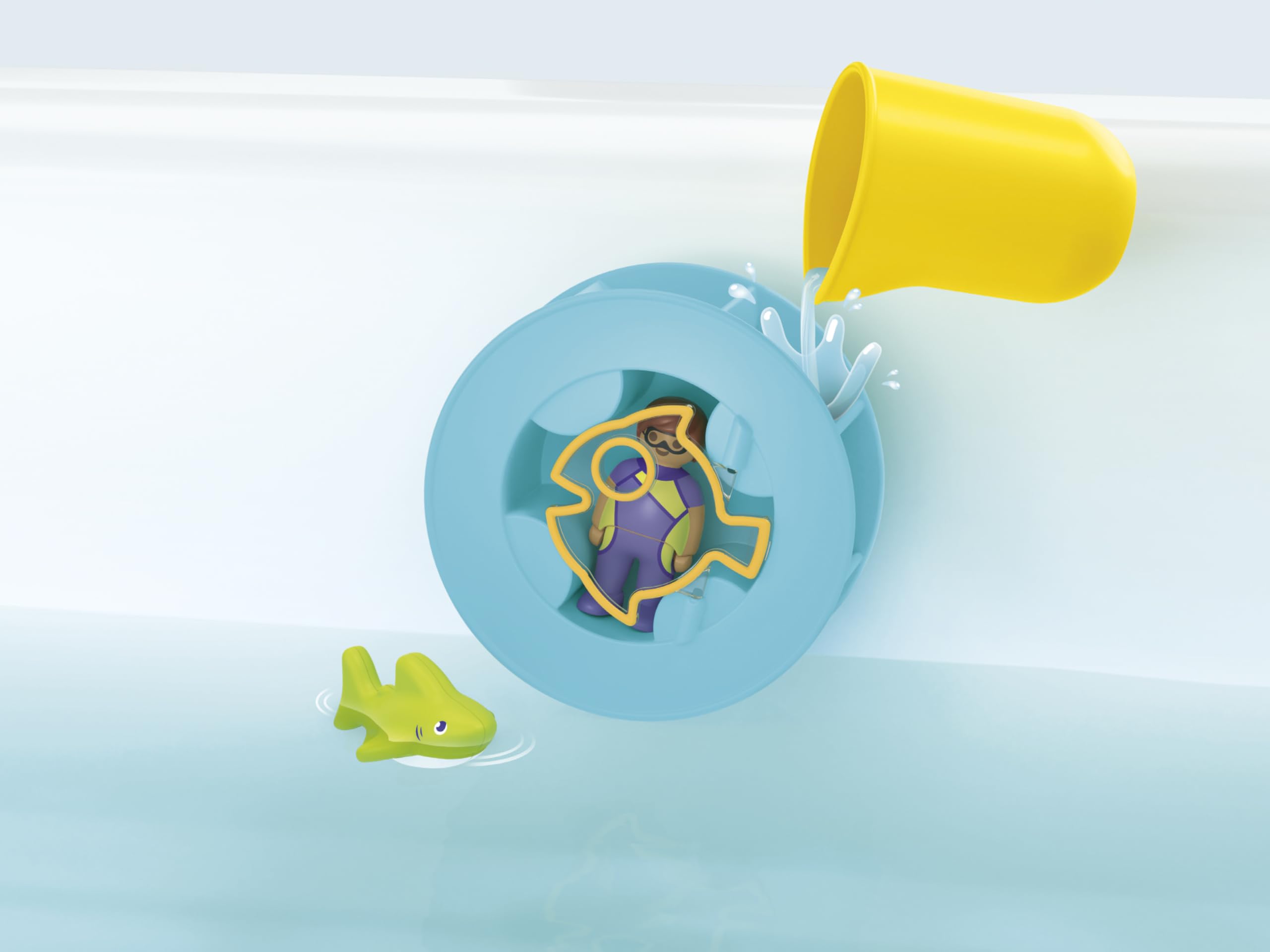 PLAYMOBIL 71688 JUNIOR AQUA: Water Wheel with Baby Shark, Multicolor - Image 4