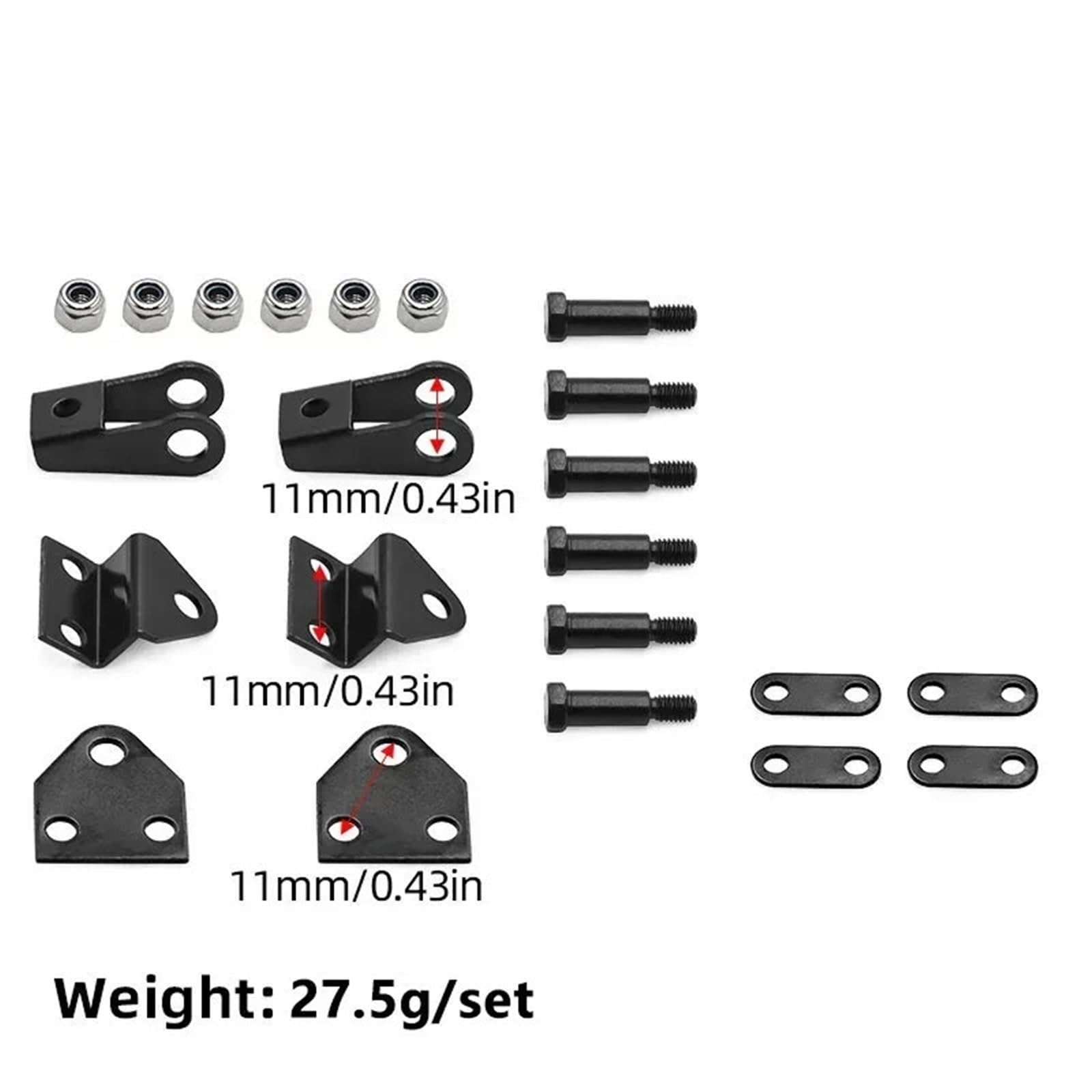 para Tamiya 1/14 Suspensión Trasera Delantera Acero Hoja Juego Orejetas Elevación Resorte RC Tractor Remolque Camión Modelo Piezas Mejora Coche RC Modelos Piezas