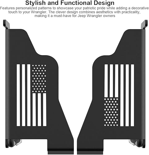 Miniatura 3 de Wrangler - Juego de 2 clavijas para puertas con bisagra exterior montadas en bisagra con revestimiento de polvo de metal, compatible con Jeep