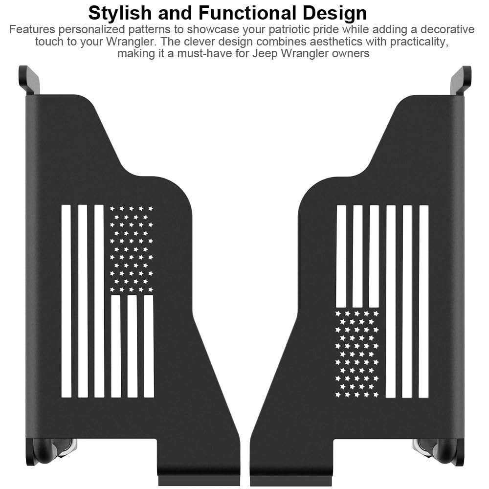Pair Of Black Foot Peg Rest Pedals For Jeep Wrangler JK/JKU (2007-2017) — Aluminum Alloy 12 thumbnail image