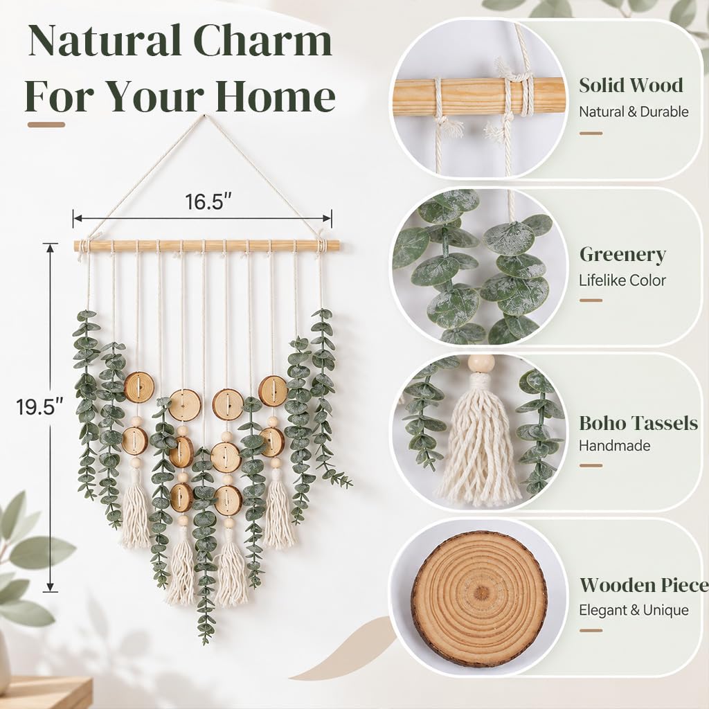 HASTHIP artificial eucalyptus wall hanging