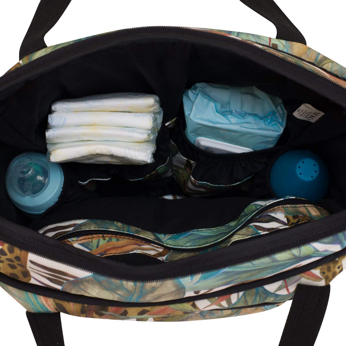 JYOKO Bolso Cochecito + Anclajes + Asa Larga Ajustable Hecho en Dralón Antimanchas Repelente Al Agua