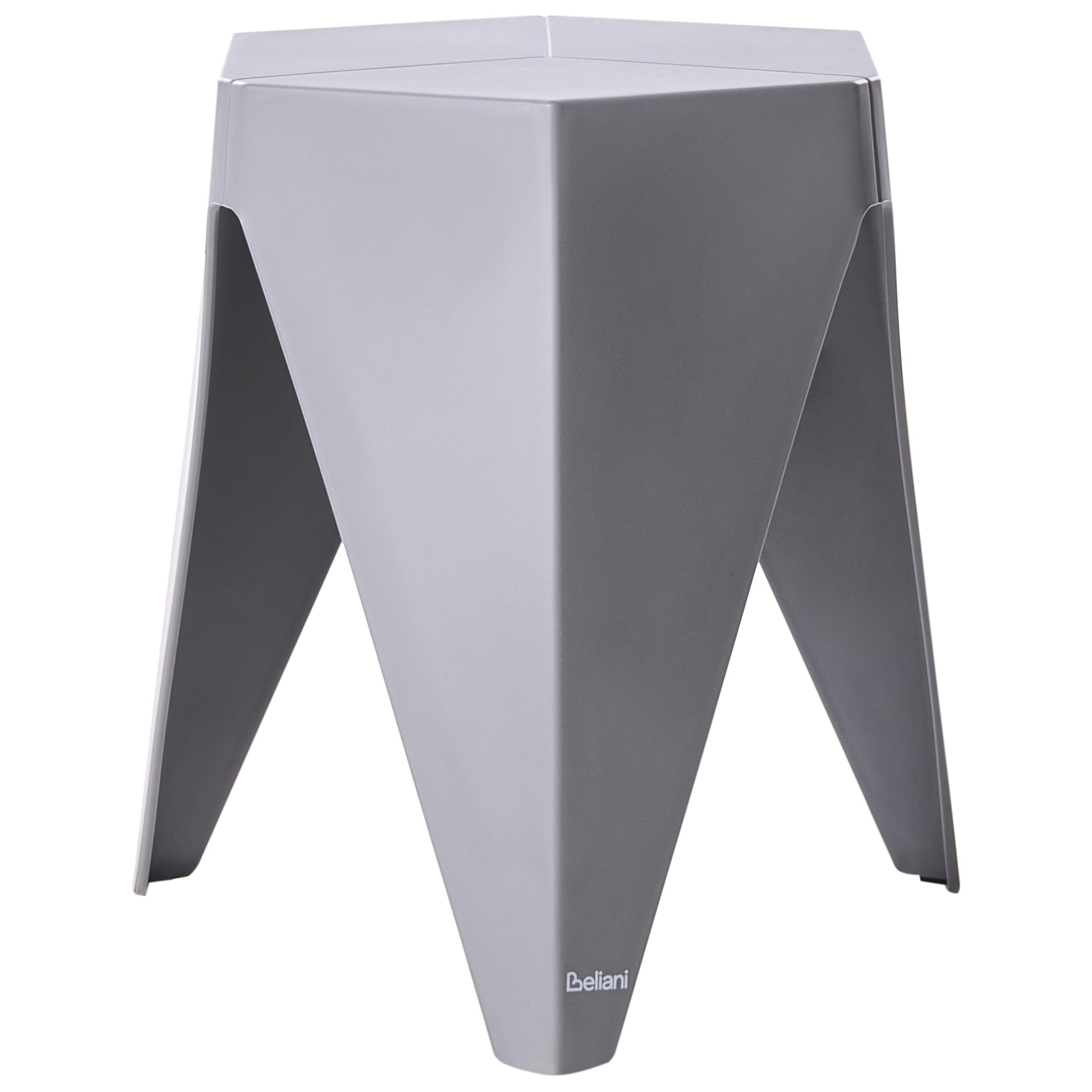 Beliani Ensemble de 4 Tabourets d'Extérieur Sièges d'Appoint Extérieur Synthétique Empilables Tons Pastel Multicolore Karavos