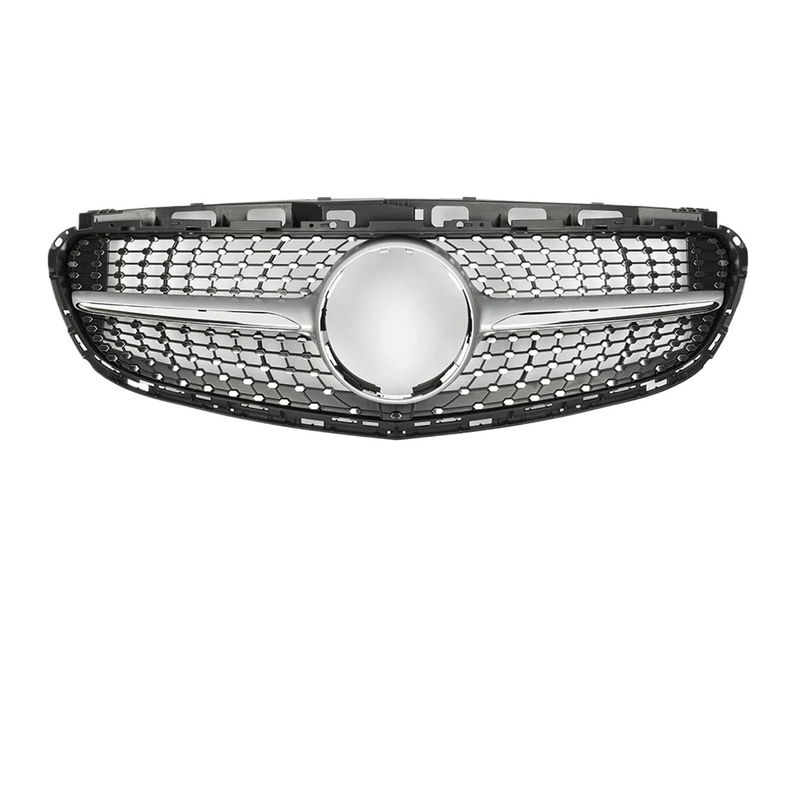 Calandre Racing de radiateur pour Benz E W212 E300 E350 E400 2014 2015 2016 argent - 4
