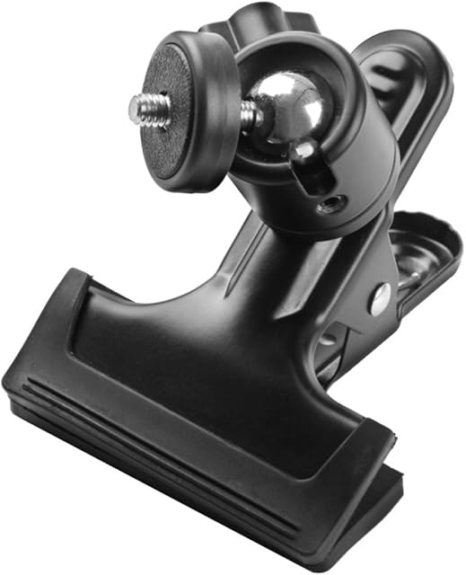 Phot-R Multi-Function Spring Clamp with 1/4" Screw Ball Head for DSLR Cameras