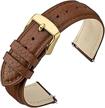 ANNEFIT Leather Replacement Watch Strap 16mm 18mm 19mm 20mm 22mm Quick Release for Women Men