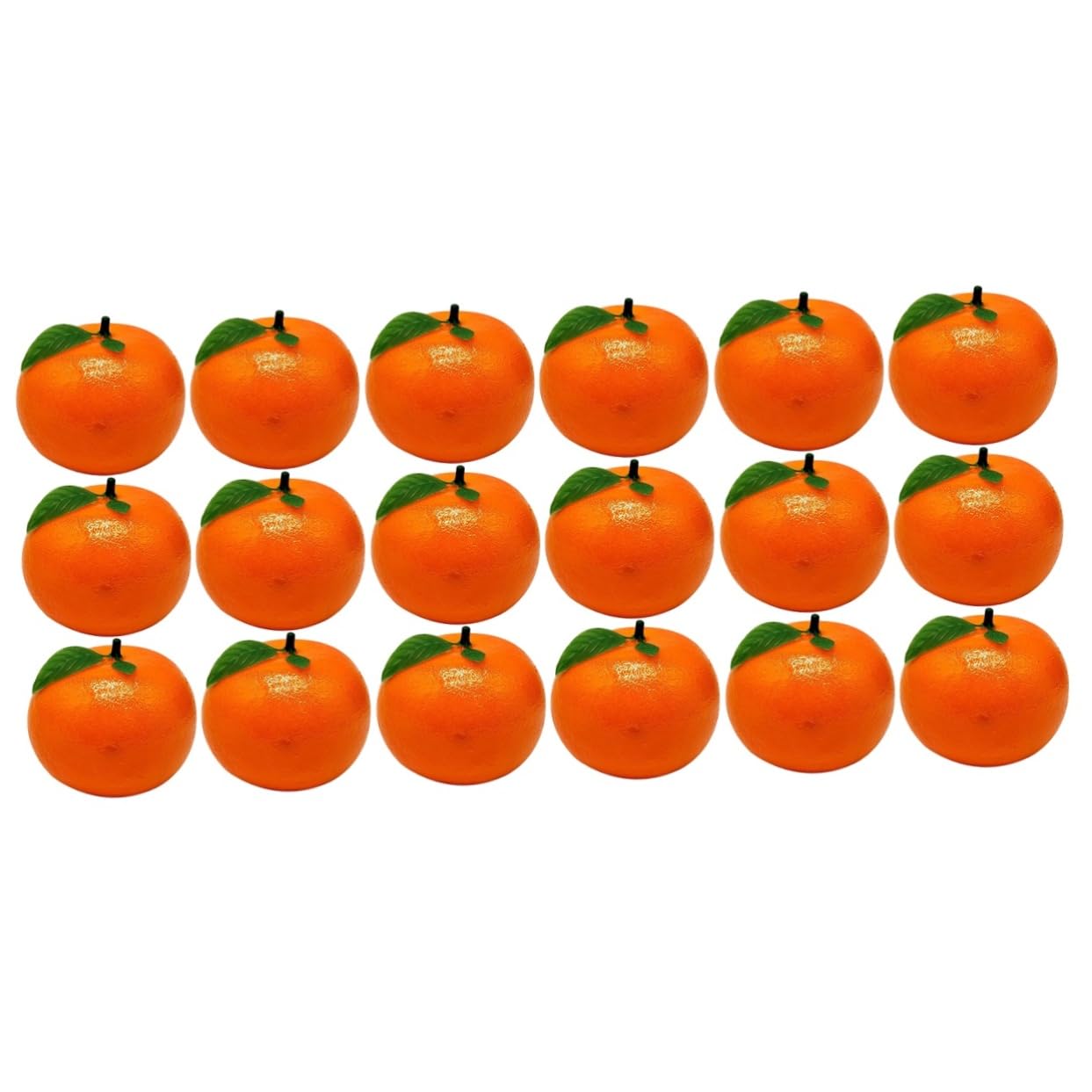 MAGICLULU 3 Sätze Künstliche Orange Fotografie-Requisiten Gefälschte Orangen Künstliche Früchte Schaufensterdekoration Gefälschte Obst-Foto-Requisiten Simulation Orangen Schaum 6 Stück * 3