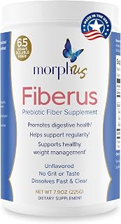 MORPHUS Fiberus Prebiotic Fiber Supplement Powder | Flavorless | Womens Gut Health Supplement | Helps Improve Regularity | Menopause Supplements for Women | Mitigates Gas & Bloating | Includes Scoop
