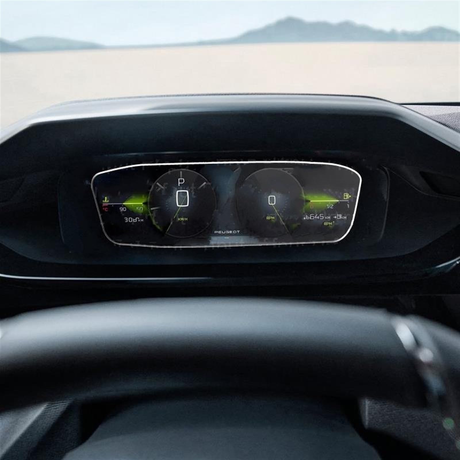 Pellicola Protettiva Schermo GPS E Pannello Cambio Per Peugeot 408 2023-2025 - Vetro Temperato Antiriflesso E Anti-impronte