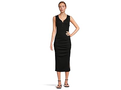 Michael Stars Samira Tank Top Henley Midi Dress Women