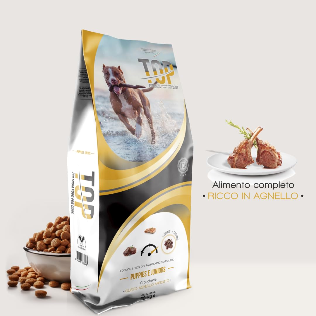 Dagel Pienso Top Premium para Perros Cachorros Perro croquetas Alta digeribilidad High Premium 20 kg Puppy y Junior para Perros
