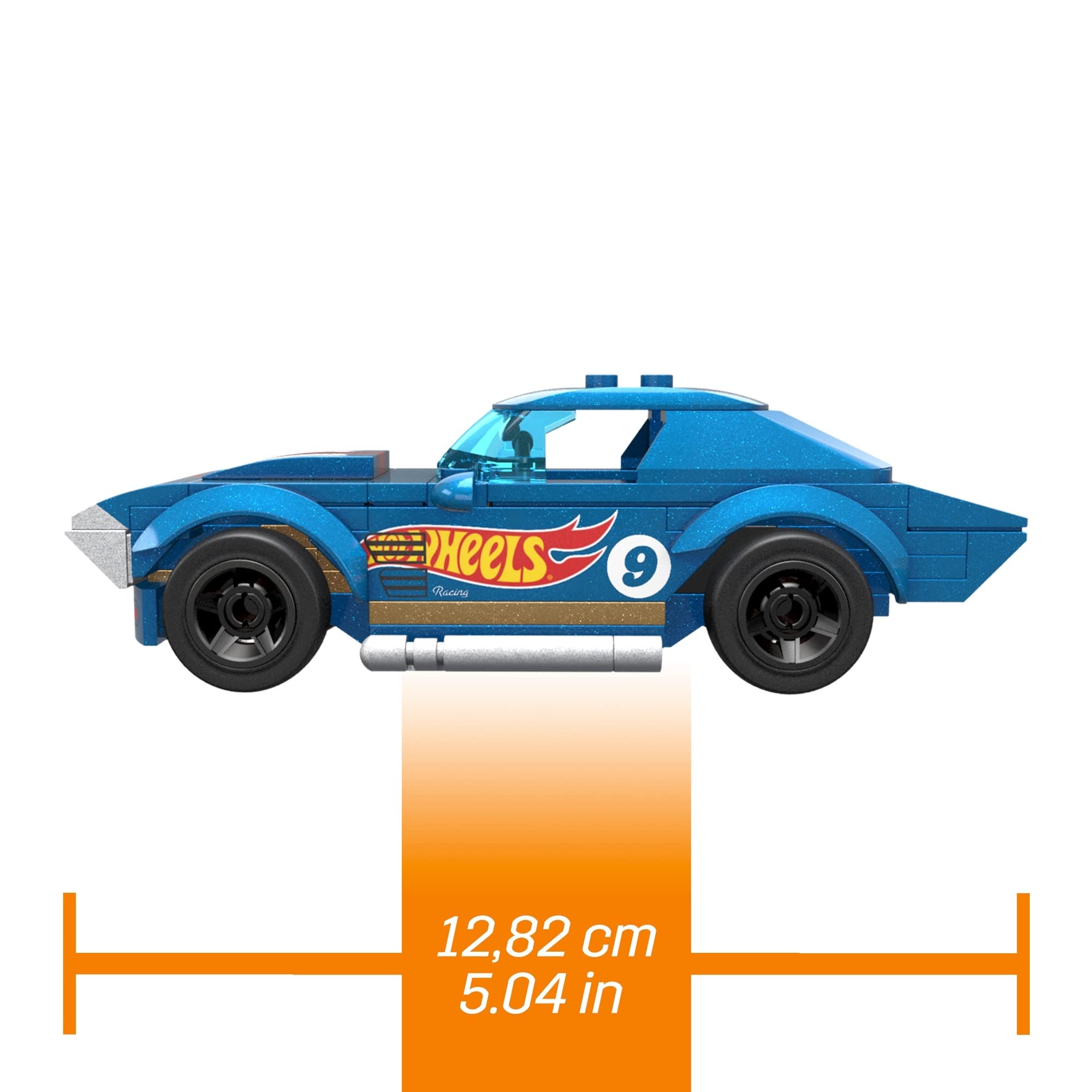 MEGA Hot Wheels 63 Corvette Grand Sport &ndash; Set Da Costruzione 1:15, 1060 Pezzi Per Adulti Collezionisti