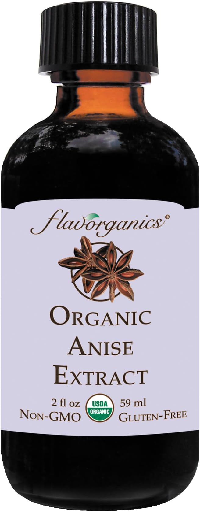 Organic Anise Extract, 2 Ounce Bottle
