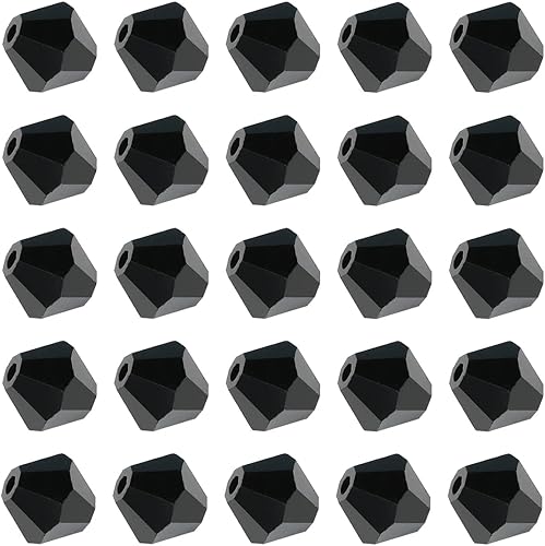 Bala&amp;Fillic Cuentas de cristal facetadas de bicono rojo al por mayor de 0.157 in para la fabricación de joyas, cuentas de cristal artesanales de