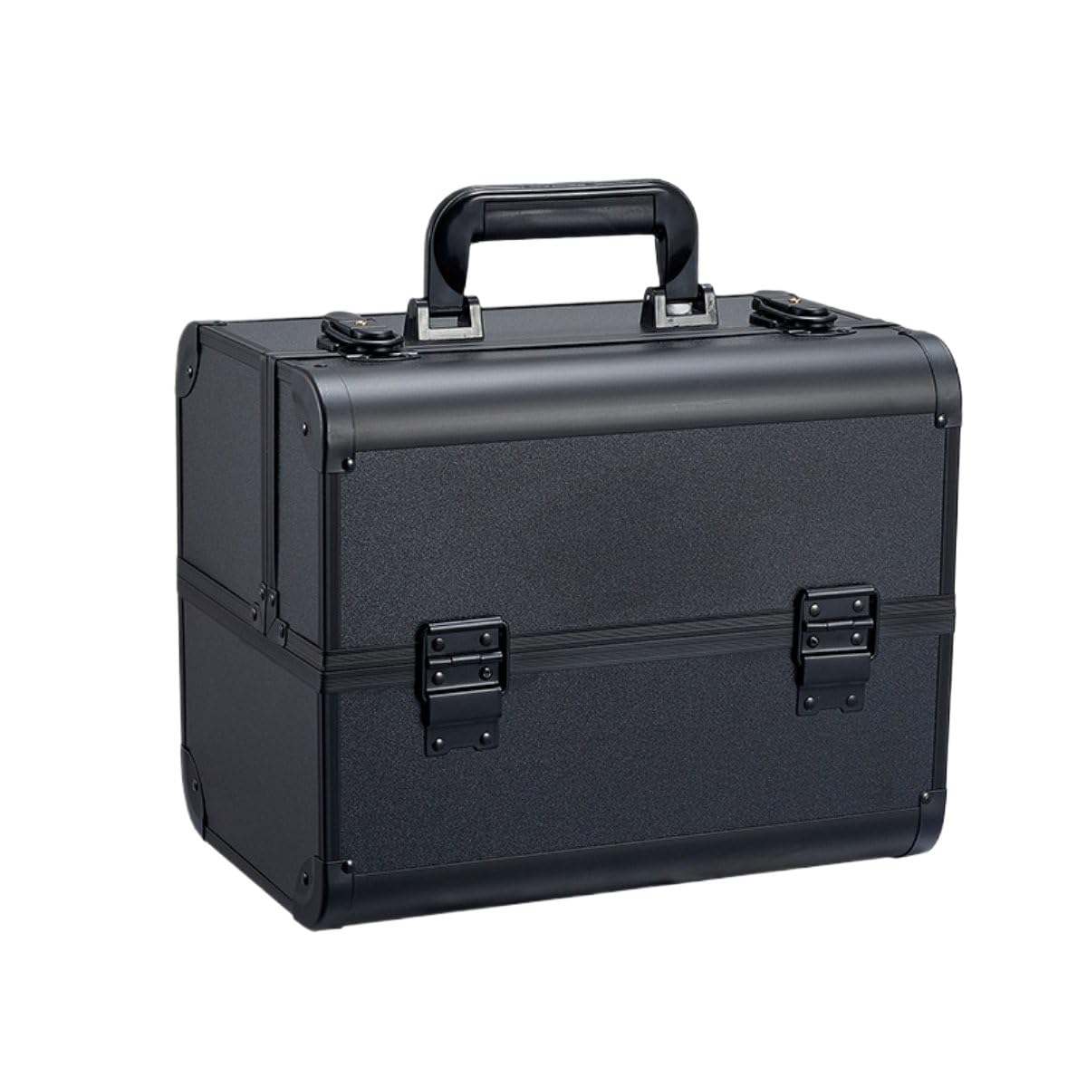 Zablokowana walizka do makijażu, przenośna aluminiowa kosmetyczka, spacious Multi-Layer Organizer idealny dla wizażystów i miłośników urody