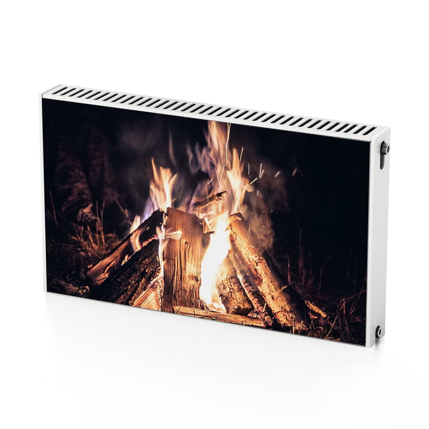 Autocollant de radiateur magnétique pour cacher un chauffage usé avec style