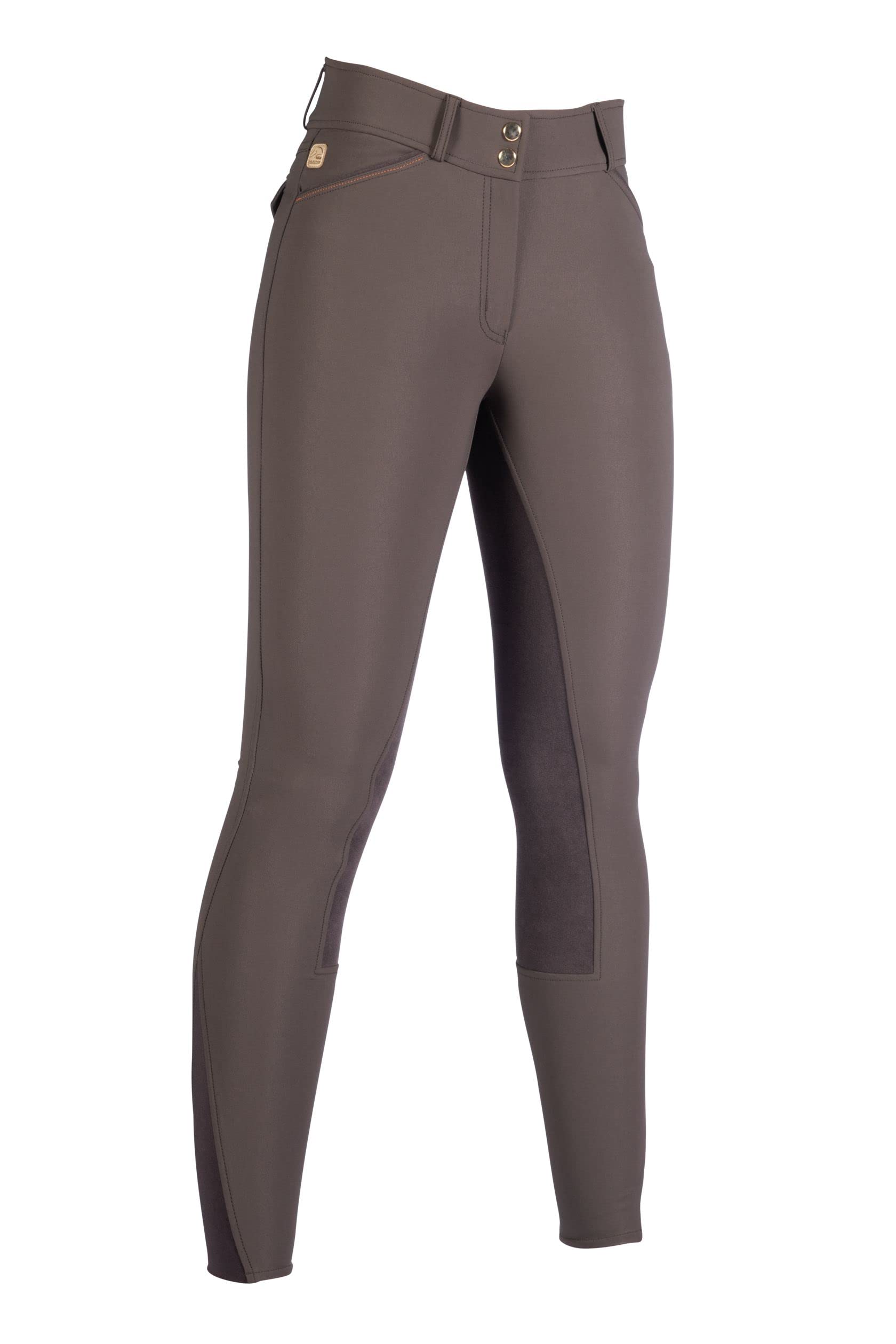 HKM Women's Marrakesh alos Full seat Riding Breeches, Dark Brown, 36