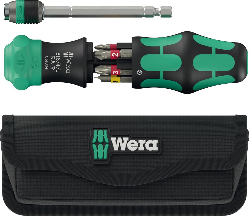 Wera 05051515001 Kraftform Kompakt 25 RA-R with pouch, 6 pieces