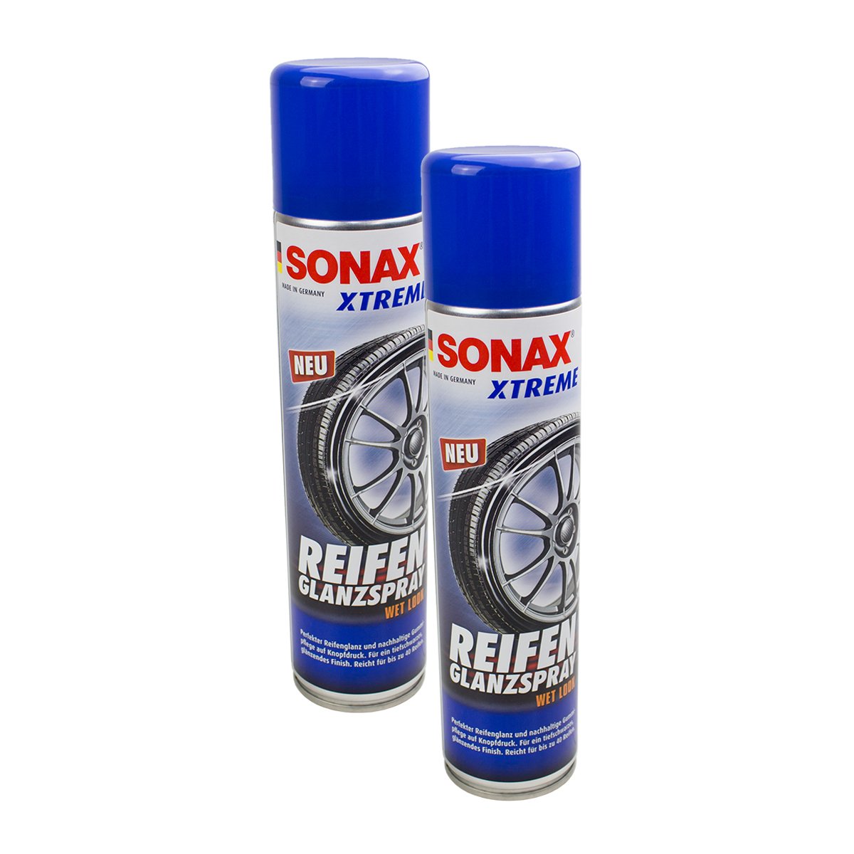 SONAX 2 X 02353000 Xtreme Spray lucido per pneumatici, 400 ml