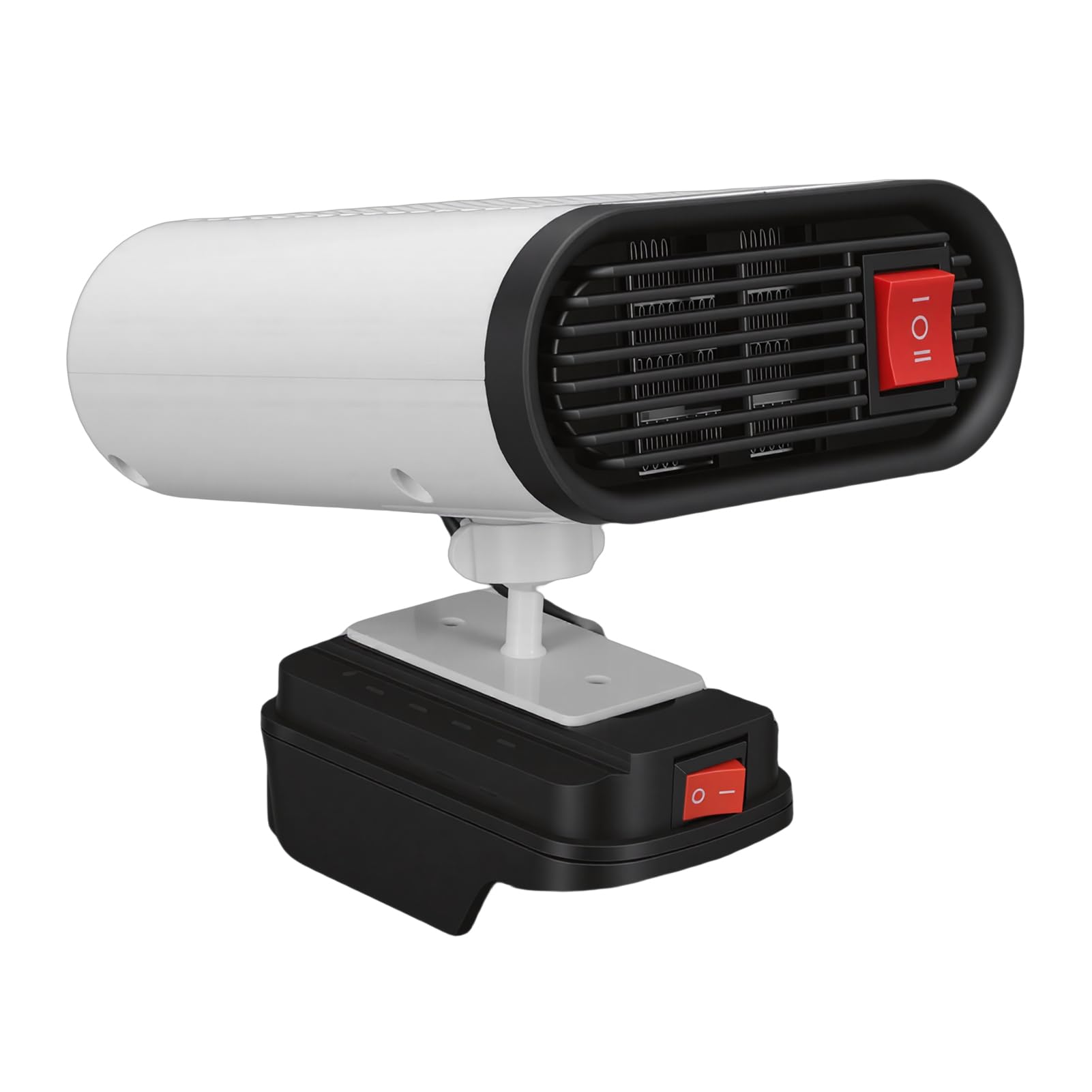 Garosa Riscaldatore Elettrico Al Litio, Stufa Portatile con Rotazione a 360 | Sbrinatore Auto Portatile, Riscaldatore ABS Silenzioso per Batterie