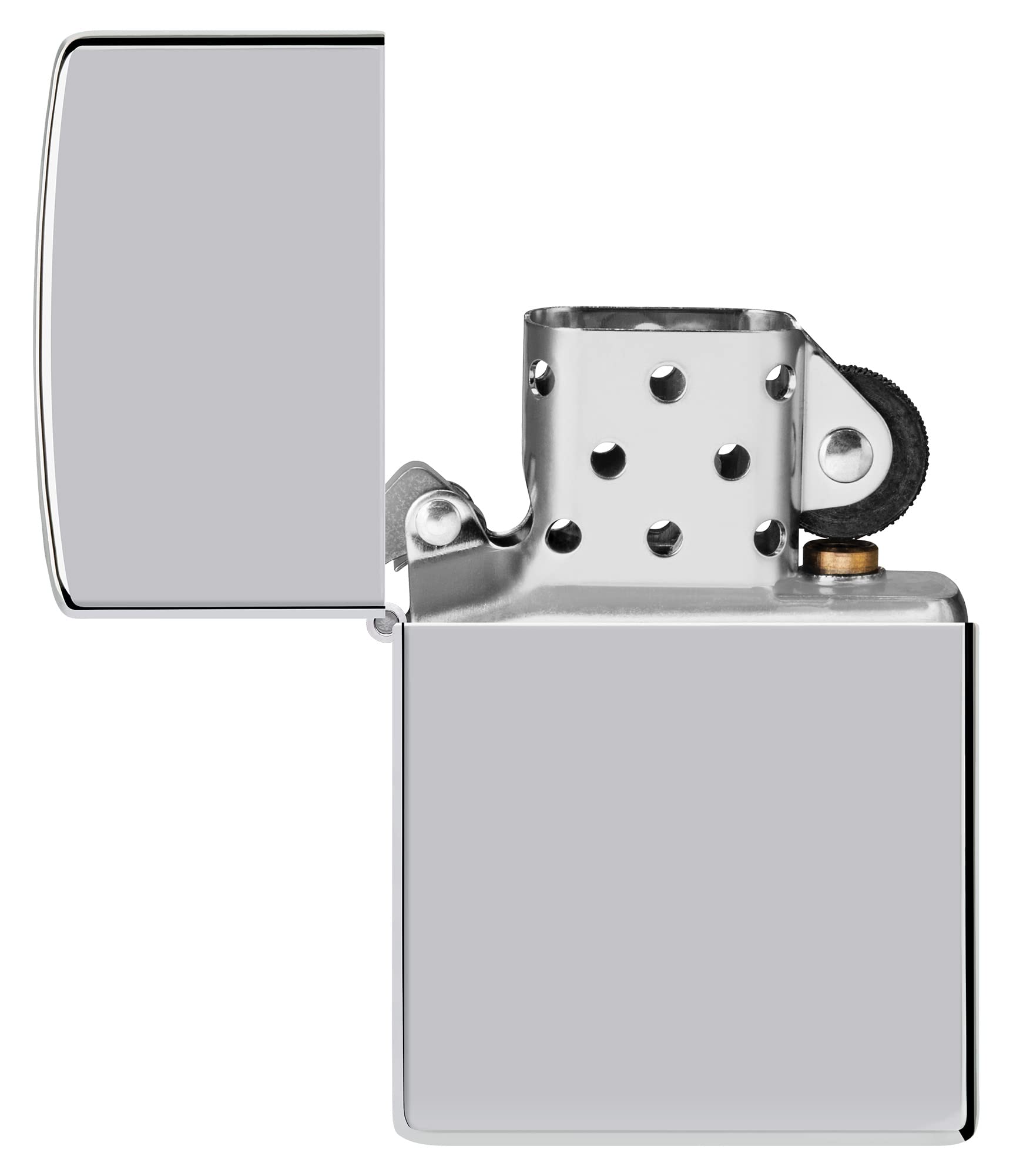 Zippo Encendedor a Prueba de Viento - Diseño de Llama - Cromo Pulido Alto - Recargable - Reutilizable - Diseño a Prueba de Viento - Caja de Regalo Hecho en EEUU - Exclusivo en Amazon - 4