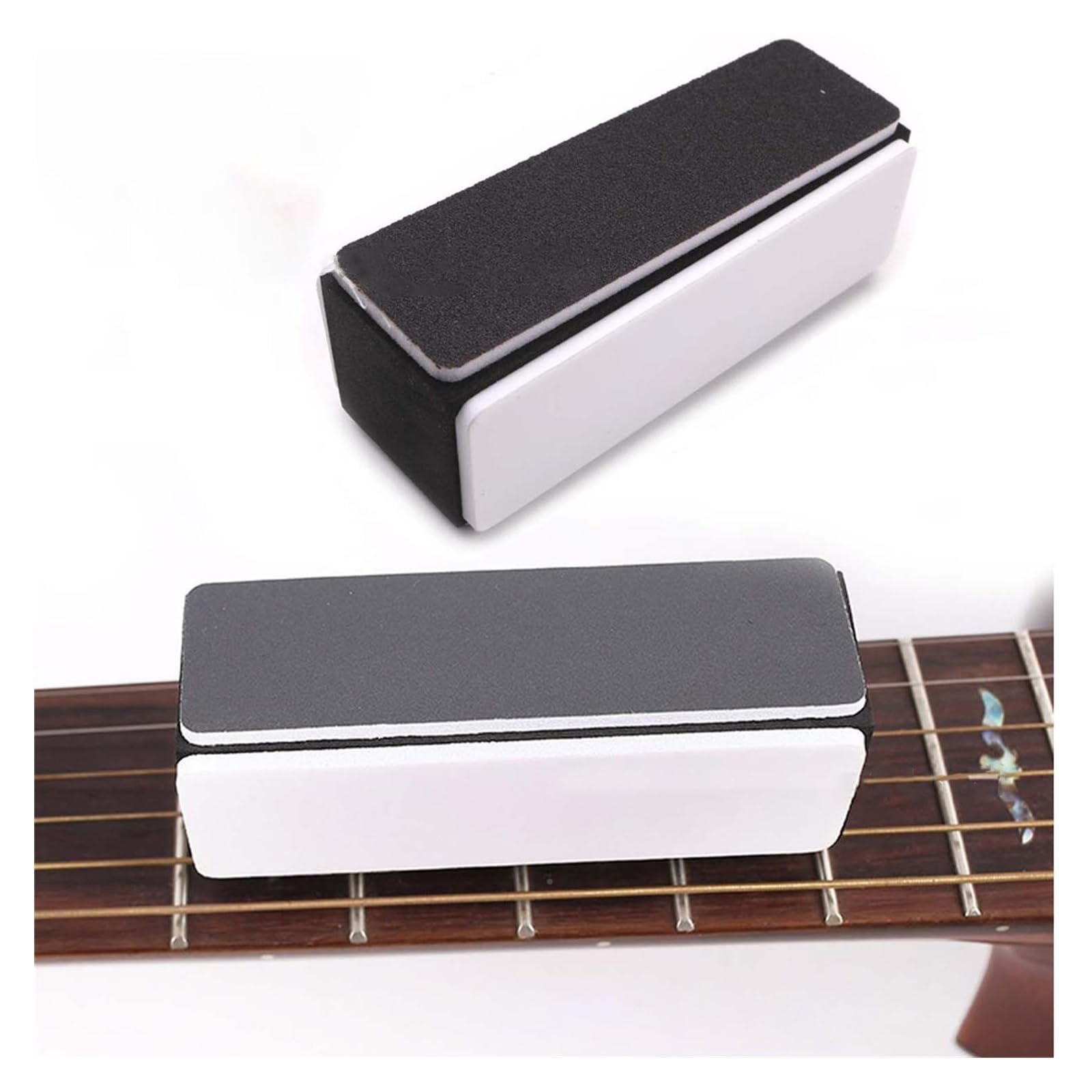 Herramientas de reparación de Guitarra Pulido Y Pulido De Diapasón De Guitarra Para Instrumentos Musicales Bloque De Lijado De Cuatro Lados Herramienta De Esponja De Papel De Lija