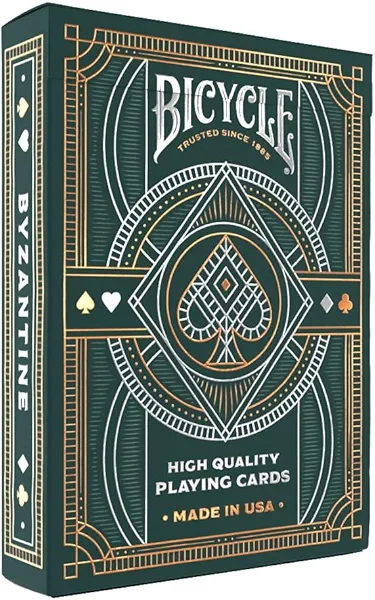 Bicycle Byzantine Playing Cards, Silver and Gold Foil, 1 Deck