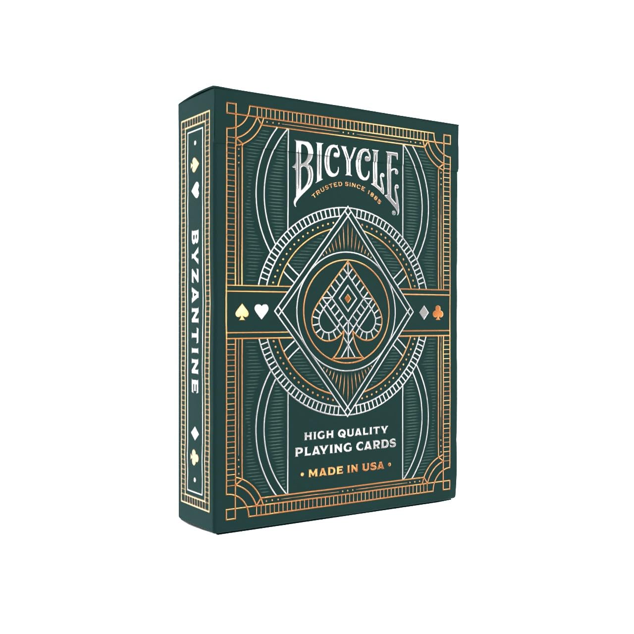 Bicycle Byzantine Playing Cards, Silver and Gold Foil, 1 Deck