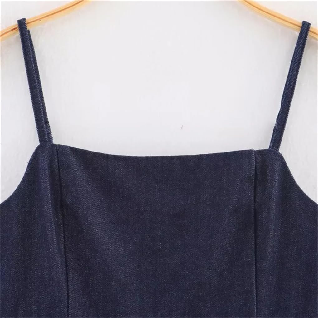 Women's Button-Decorated Pleated Camisole Top