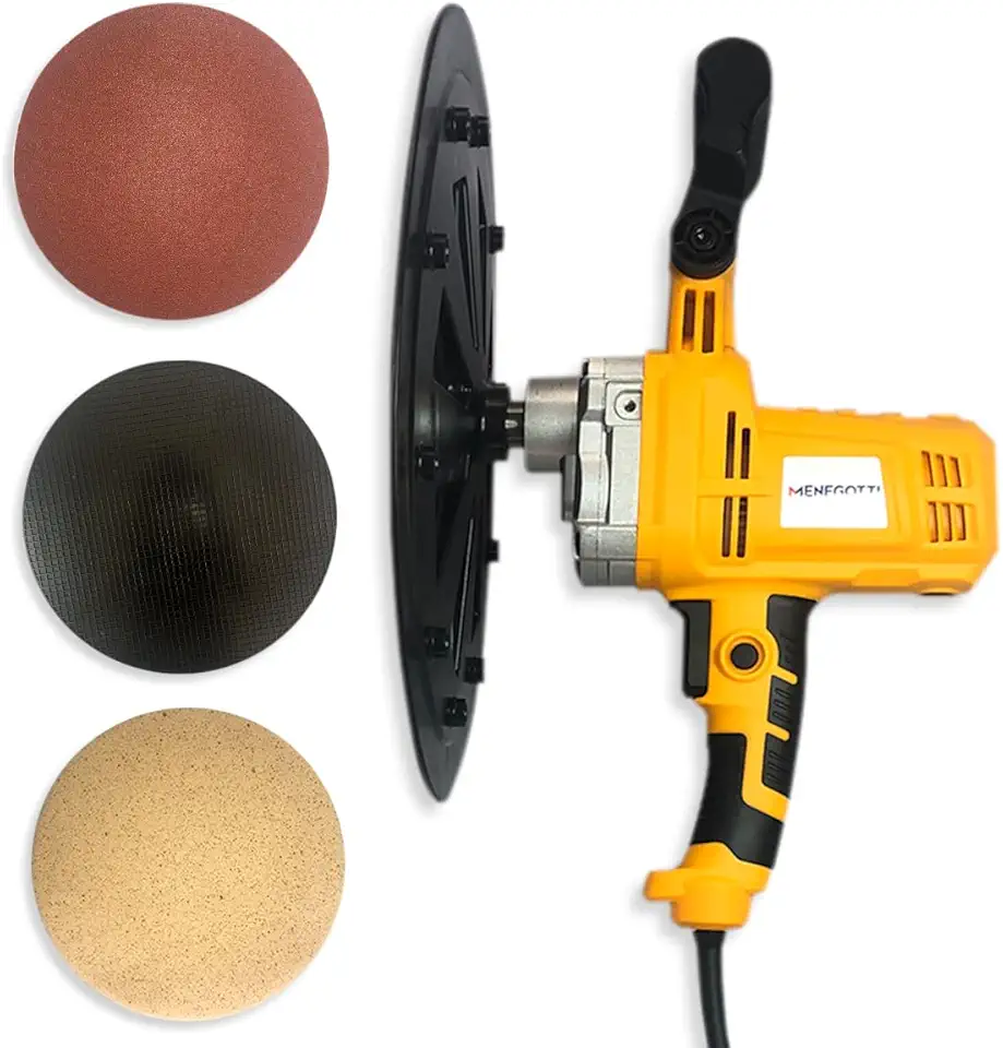 Desempenadeira Reboco Parede Elétrica Menegotti 1200w 60Hz P/Textura Revestimento Massa Corrida Calfino - 220v