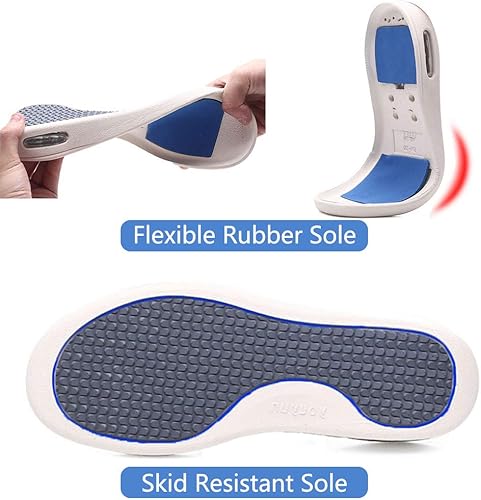 Miniatura 4 de MEJORMEN Zapatillas para hombre diabéticos de ancho extra ancho fácil de poner y quitar con cojín de aire y malla transpirable, soporte para hombres