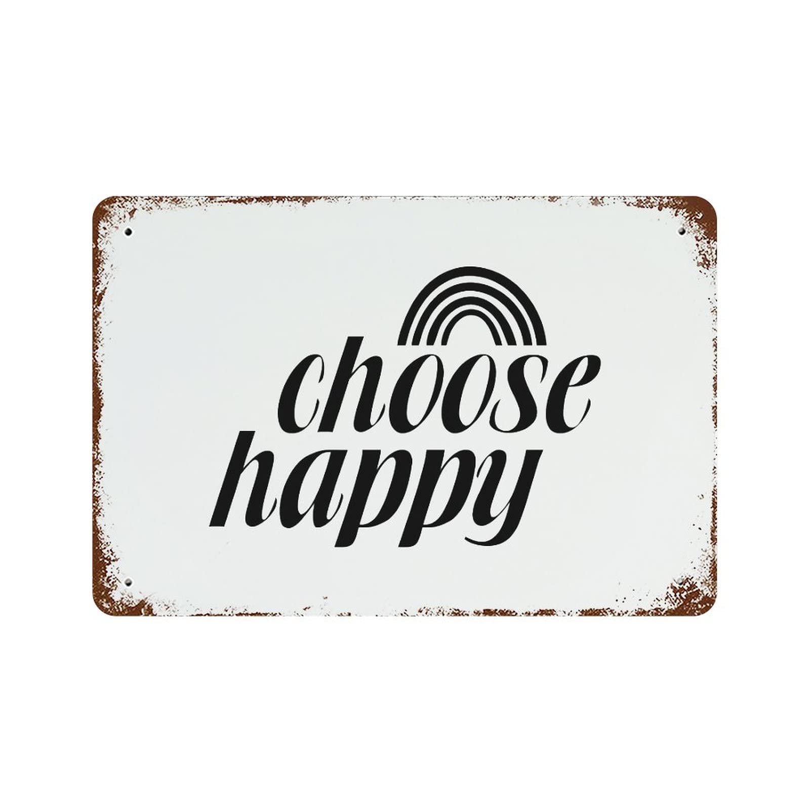 Panneau de bar inspirant Choose Happy pour créer un espace convivial unique
