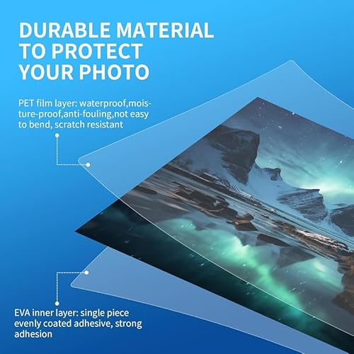 Thermal Laminating Pouches, 50 Pack Laminating Sheets for A4 A5 A6, 160 Micron (2 x 80 Micron), Round-Corner Design, Various Size Lamination Sheet Paper for use at School or in The Office - Image 5