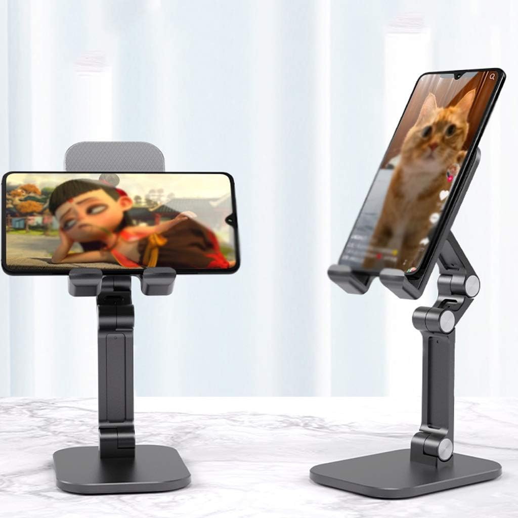 Foldable Desktop Tablet Mobile Phone Holder Suitable for Phones and Tablets, the Height of the Communication Base is Adjustable