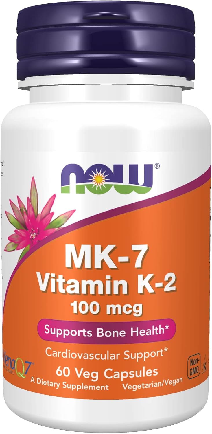 NOW Foods, MK-7, Vitamin K-2, 100 mcg, 60 caps