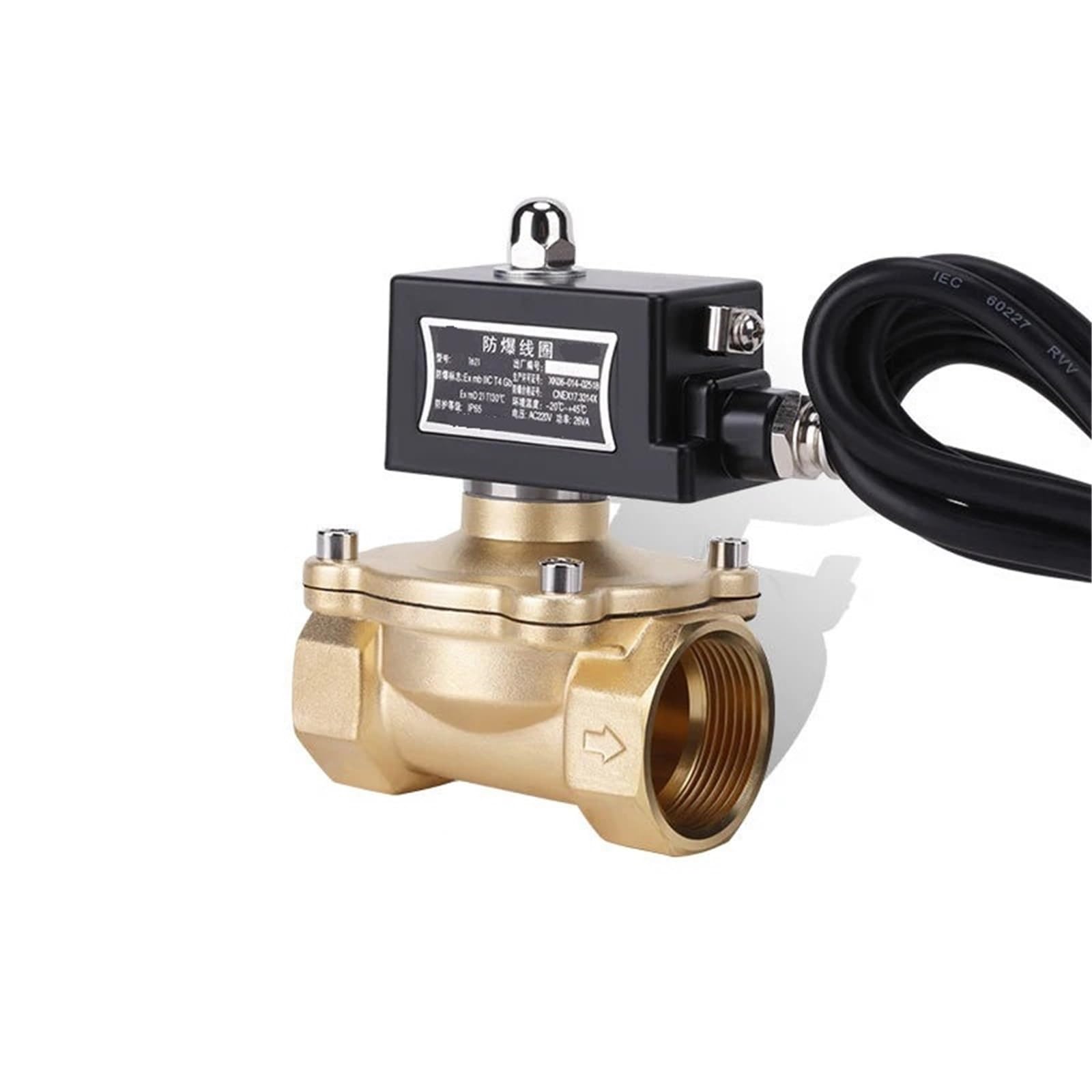DN32 Brass Normally Closed Explosion Solenoid Valve for Gas Natural Gas(24VDC)