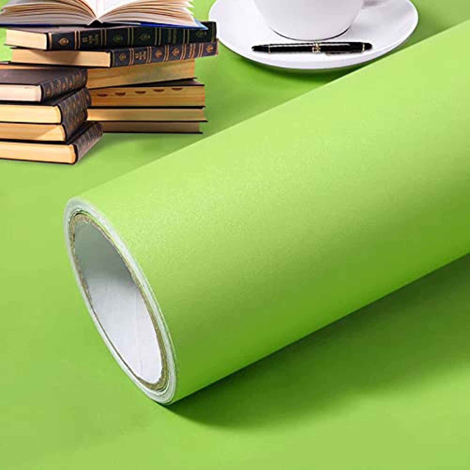 Homya Matte Thick Solid Color Wallpaper 10M Self-adhesive Bedroom Wallpaper, Living Room, Wall Cabinet, Wall Decoration Wallpaper, Waterproof, Moisture-proof Multicolor, PVC Wall Sticker