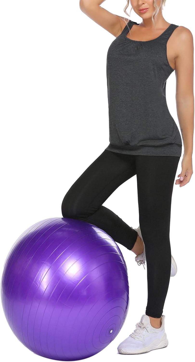 Beyove 3 Pack Banded Bottom Workout Tops for Women Tummy Flattering Yoga Tank Tops Plus Size Racerback Athletic Gym Shirts - Image 5