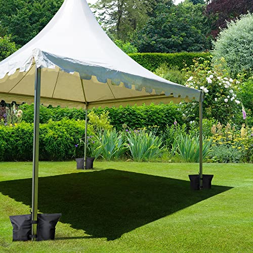 KEPLIN 4-Pack Gazebo & Tent Weight Bags - Heavy-Duty Stability for Canopies, Umbrellas, Furniture & More with Velcro Straps & Double Pocket Design for Secure Attachment - Reliable Hold Sand 7 KEPLIN 4-Pack Gazebo & Tent Weight Bags - Heavy-Duty Stability for Canopies, Umbrellas, Furniture & More with Velcro Straps & Double Pocket Design for Secure Attachment - Reliable Hold Sand - Image 7