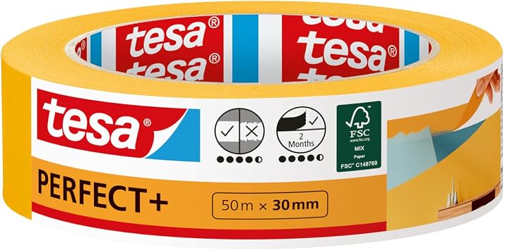 tesa Perfect+ Ruban Masquage 50m x 30mm