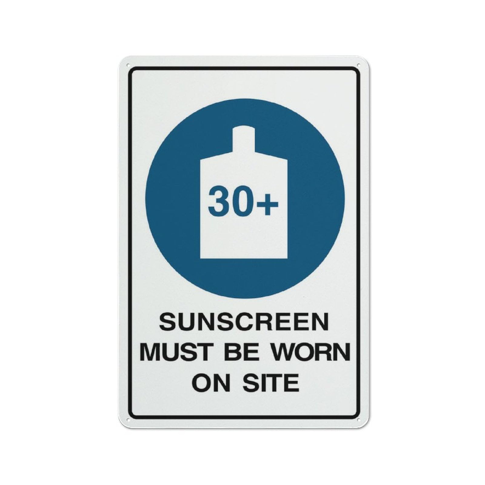 peiyeety Metal Tin Sign Sunscreen Must Be Worn Funny Safety Quote Wall Art, Vintage Style, Wall Decor For Indoor Home Kitchen Living Room Bedroom Office Cafe Bar, 6x8 Inch