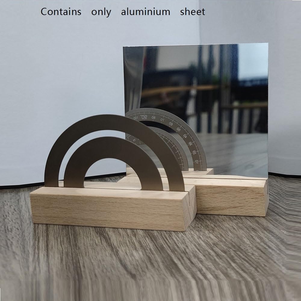 Lamiera di alluminio con superficie riflettente a specchio, effetto specchio fai da te, spessore della lastra di alluminio 0,3 mm-1 mm(300x300x1mm)