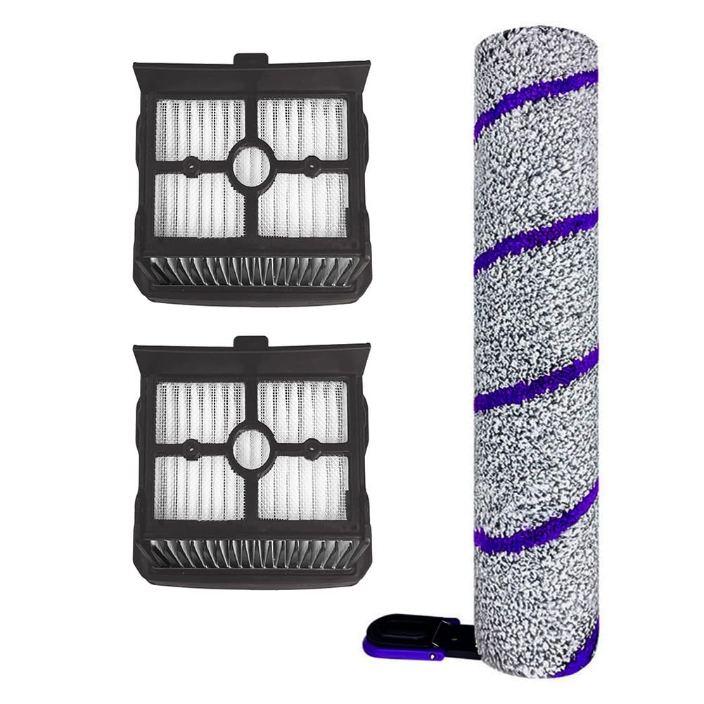 Letturn Roller Brush and HEPA Filter Kit Replacement for X-Clean 10 Wet and Dry Vacuum Cleaner Cleaning Parts (1Set)