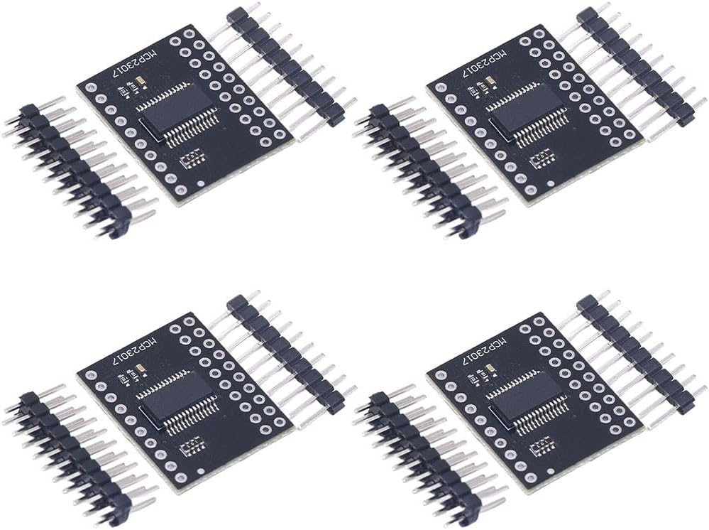 4pcs IO Expander Board Module, MCP23017 I2C to IO Port Expander Module, 16-Bit Serial Interface Sensor IC with Programmable Interrupt