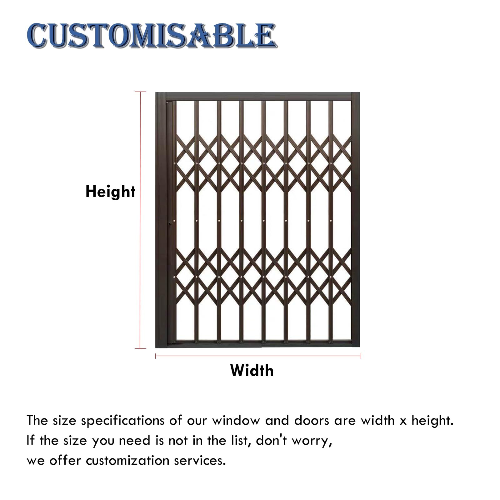 Parrilla de seguridad plegable para ventana con cerradura para seguridad de niños y mascotas, diseño retráctil a prueba de ladrones