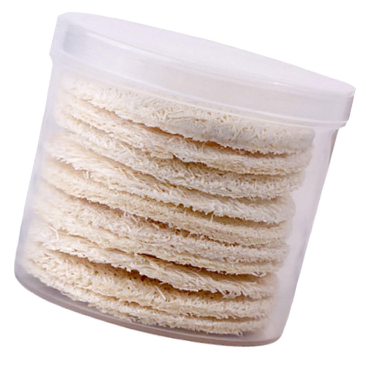 Didiseaon Makeup Remover 10pcs Natural Exfoliating Facial Cleansing Pads Face Accessories for Gentle Makeup Removal