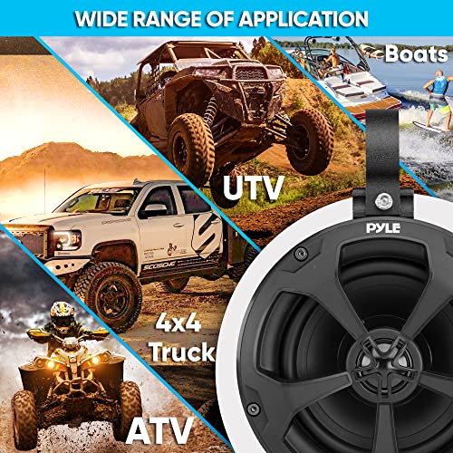 Image of 5.25'' Water Resistant Marine Speaker - 1000 Watt Amplifier + Wireless BT Audio Controller, Applicable to ATV, UTV, 4x4, Wired RCA, for Boat Stereo Speaker & Other Watercraft