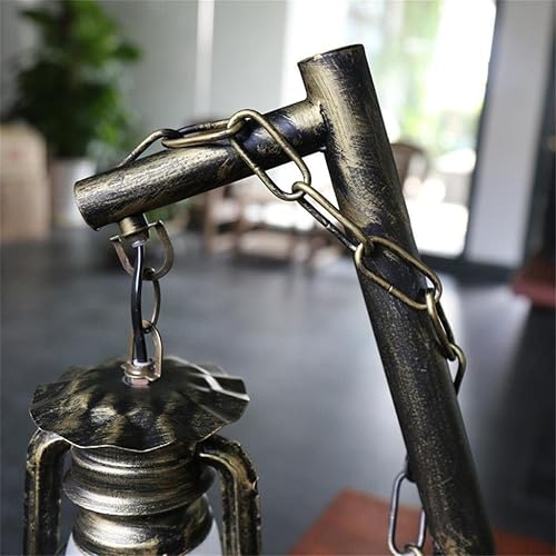 Miniatura 6 de Lámpara de Mesa Clásico Retro Keroseno Lámpara Creativa Antigua Lámpara de Mesa de Hierro Forjado Lámpara de Mesa de Sala de Estar Dormitorio